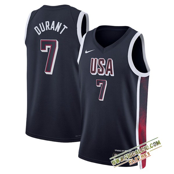 Maglia USA (DURANT #7) 2024/25 Nero