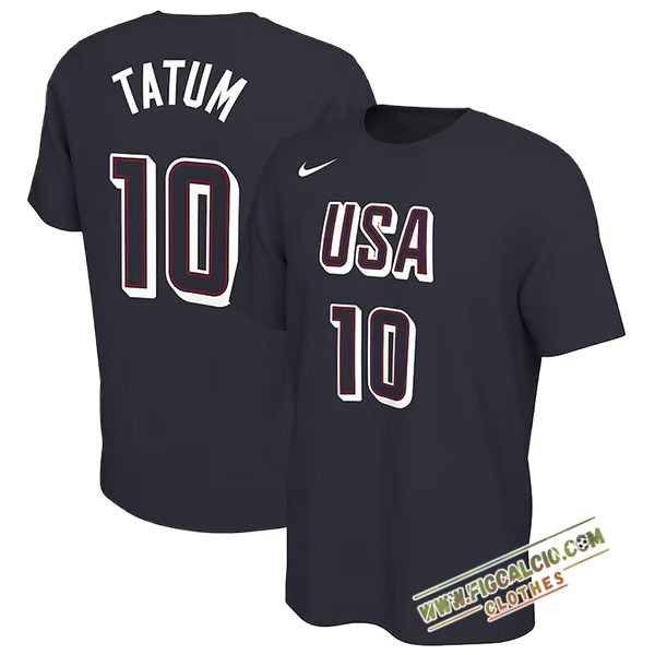 Maglia USA (TATUM #10) 2024/25 Nero -02