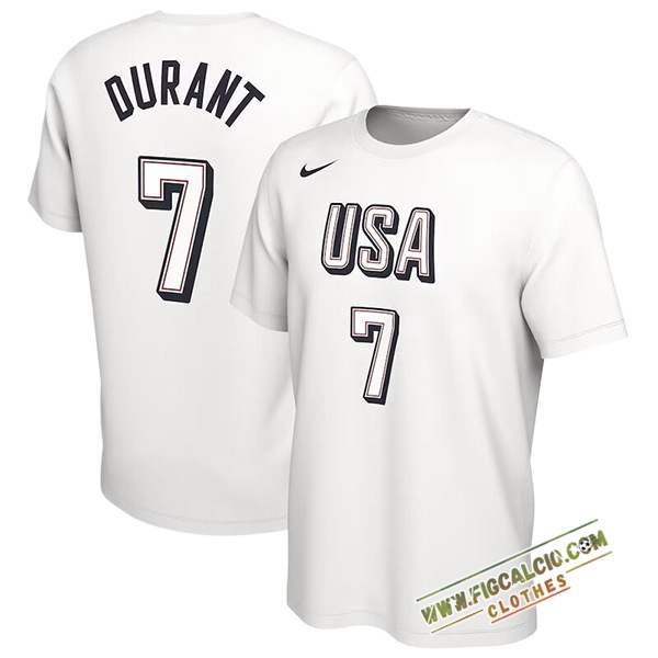 Maglia USA (DURANT #7) 2024/25 Bianco -02