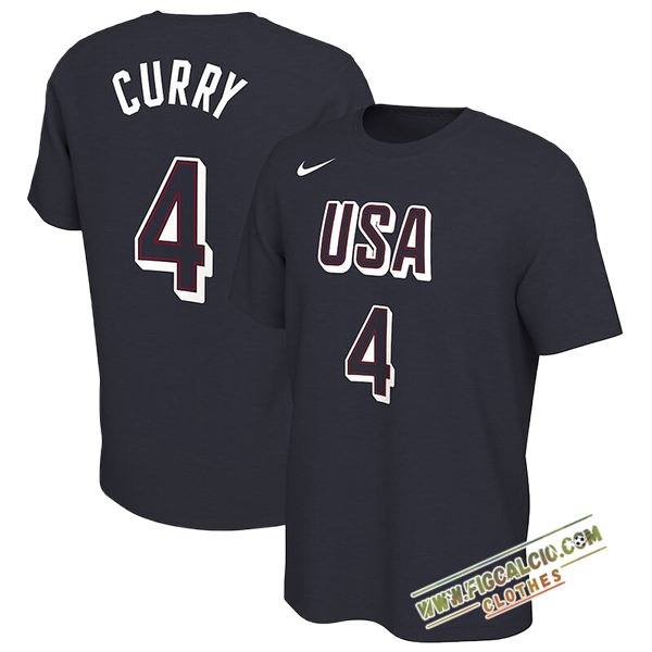 Maglia USA (CURRY #4) 2024/25 Nero -02