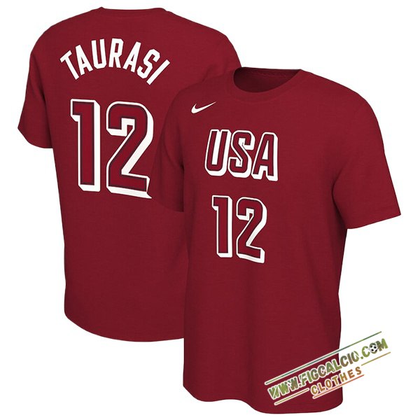Maglia USA (TAURASI #12) 2024/25 Rosso