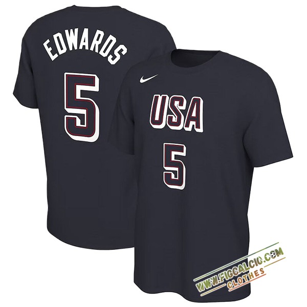 Maglia USA (EDWARDS #5) 2024/25 Nero -02