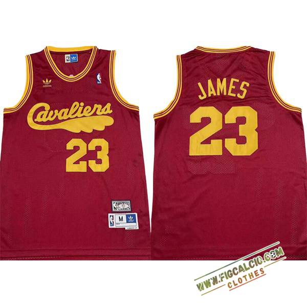 Maglia Cleveland Cavaliers (JAMES #23) 2024/25 Rosso/Giallo