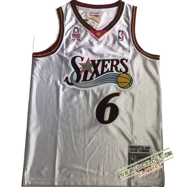 Maglia American All-Star (IVERSON #6) 2024/25 Bianco/Rosso