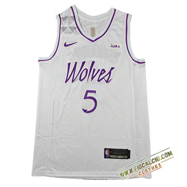 Maglia Minnesota Timberwolves (EDWARDS #5) 2024/25 Bianco/viola