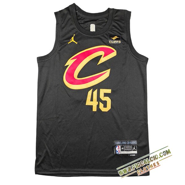 Maglia Cleveland Cavaliers (MITCHELL #45) 2024/25 Nero/Giallo