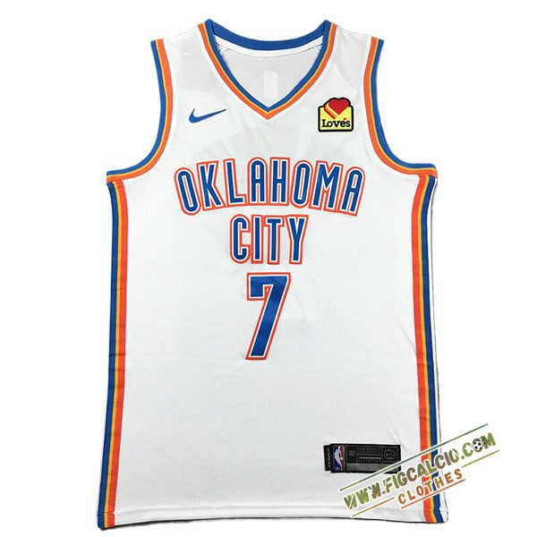 Maglia Oklahoma City Thunder (HOLMGREN #7) 2024/25 Bianco/Blu/Arancia
