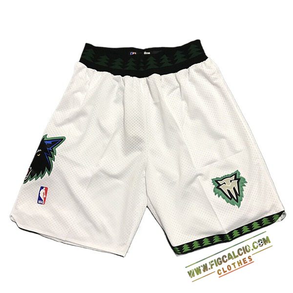Pantaloncini NBA Minnesota Timberwolves 2024/25 Bianco -02