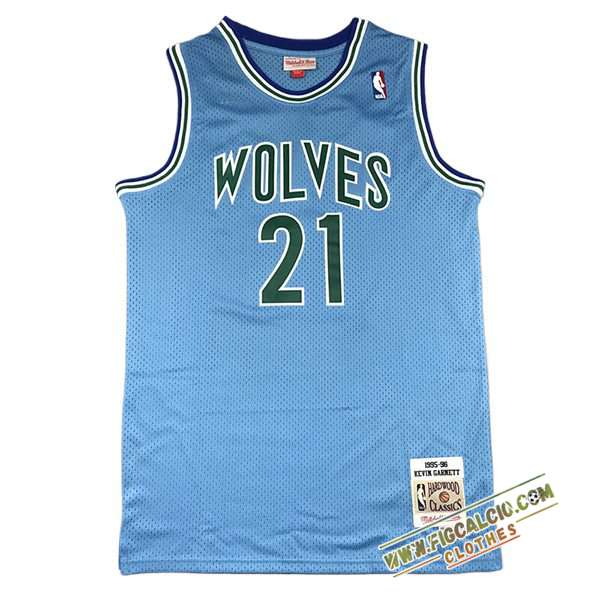 Maglia Minnesota Timberwolves (GARNETT #21) 2024/25 Blu/Verde -03