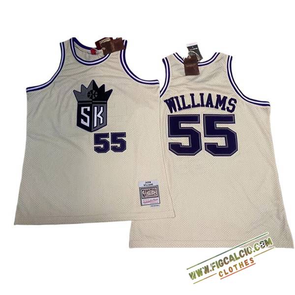 Maglia Sacramento Kings (WILLIAMS #55) 2024/25 Bianco/Blu