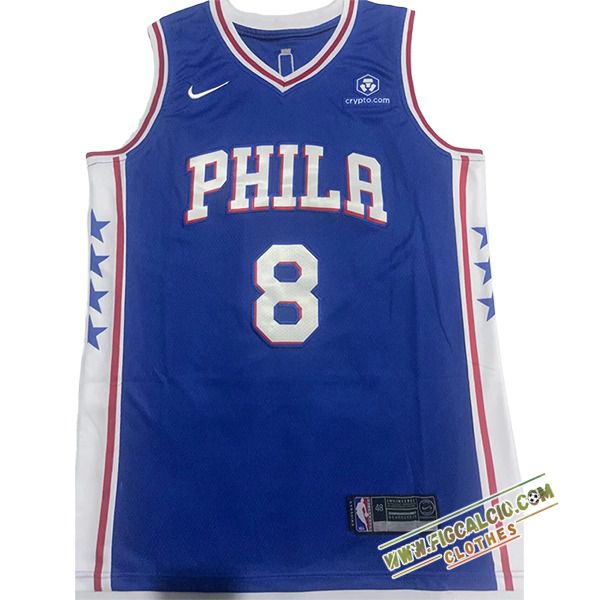 Maglia Philadelphia 76ers (GEORGE #8) 2024/25 Blu/Bianco