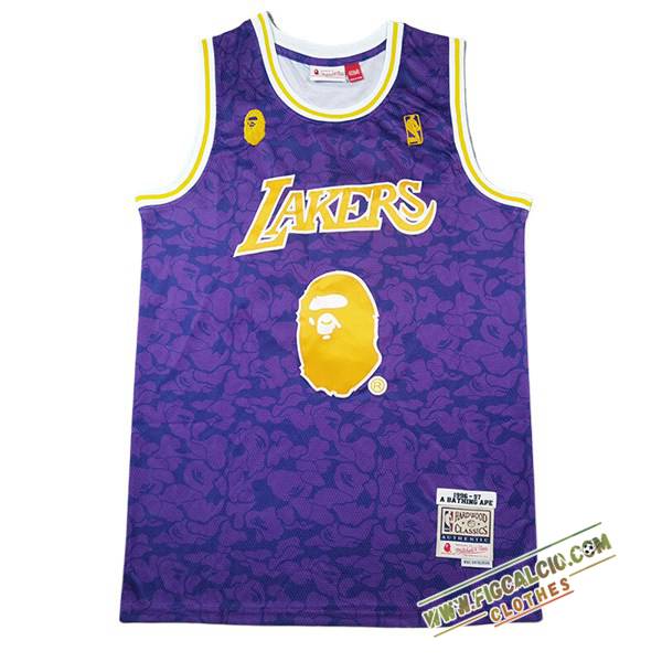 Maglia Los Angeles Lakers (BAPE #93) 2024/25 viola