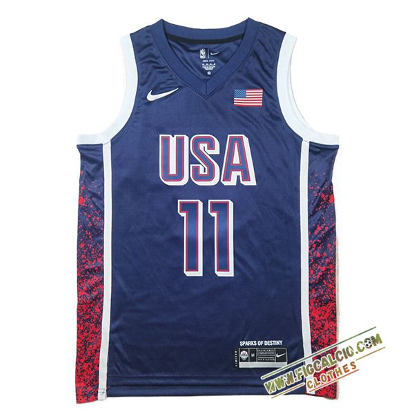 Maglia USA (EMBIID #11) 2024/25 Blu/Rosso/Nero
