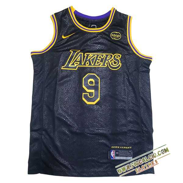 Maglia Los Angeles Lakers (JAMES JR. #9) 2024/25 Nero/Giallo