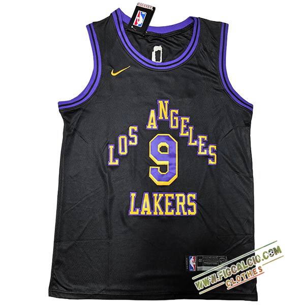 Maglia Los Angeles Lakers (JAMES JR #9) 2024/25 Nero/Giallo/viola