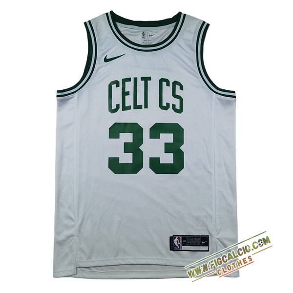 Maglia Boston Celtics (BIRD #33) 2024/25 Bianco/Verde -03