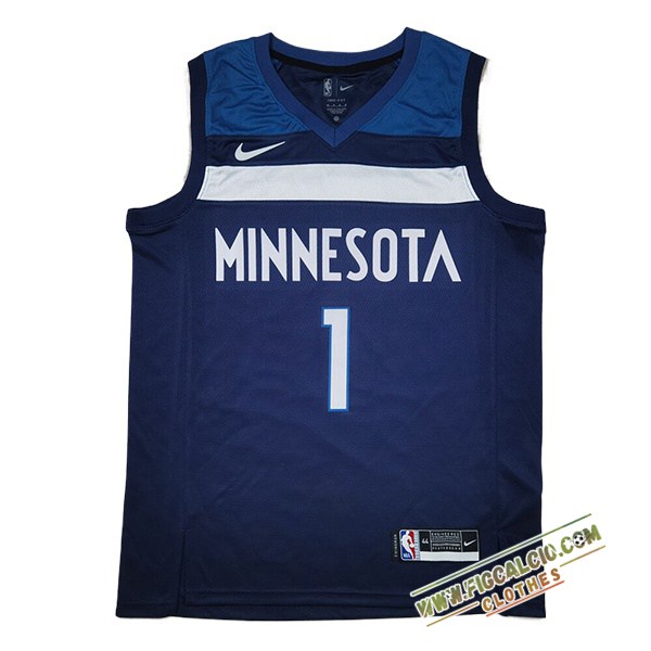 Maglia Minnesota Timberwolves (EDWARDS #1) 2024/25 Blu Scuro