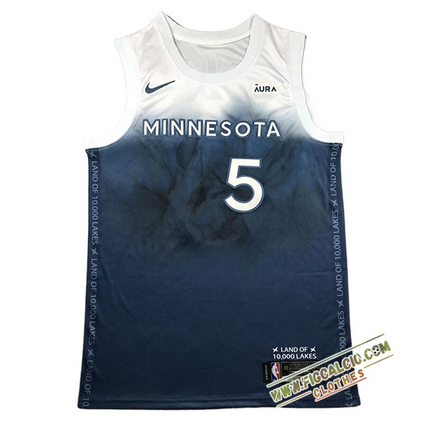 Maglia Minnesota Timberwolves (EDWARDS #5) 2024/25 Bianco/Blu