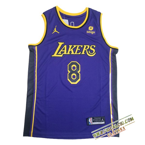 Maglia Los Angeles Lakers (BRYANT #8) 2024/25 Viola/Giallo