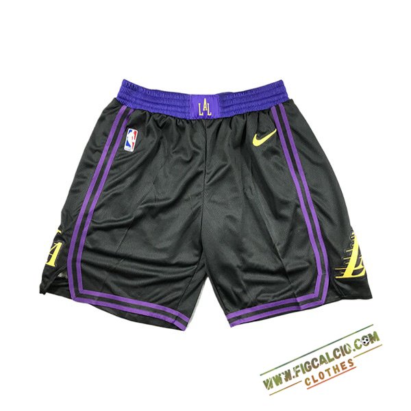 Pantaloncini NBA Los Angeles Lakers 2024/25 Nero/viola/Giallo