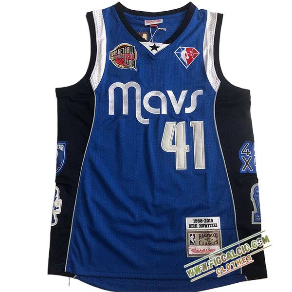 Maglia Dallas Mavericks (NOWITZKI #41) 2024/25 Blu/Nero