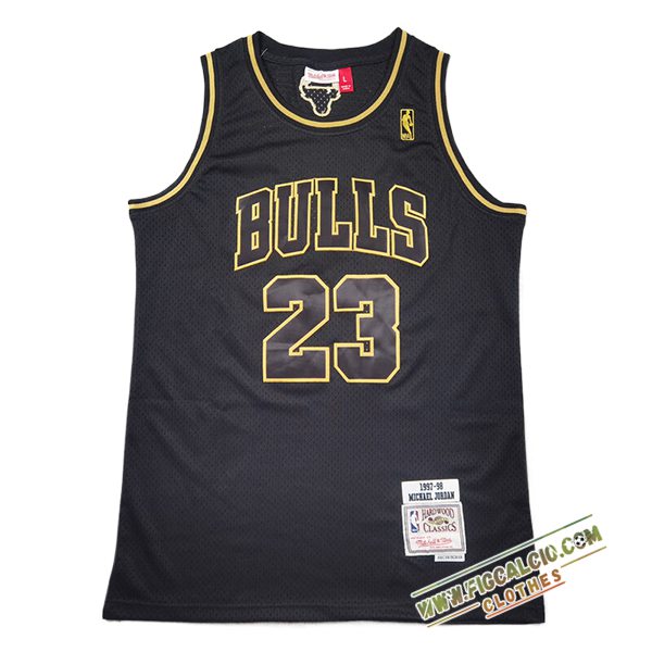 Maglia Chicago Bulls (JORDAN #23) 2024/25 Nero/Giallo