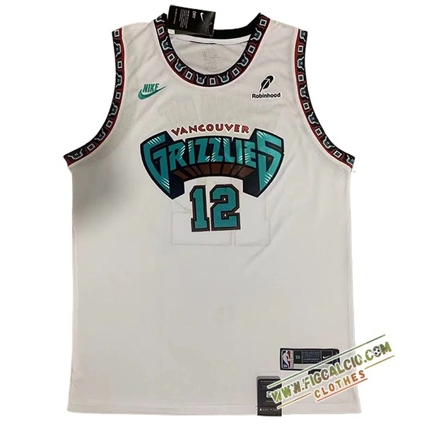 Maglia Memphis Grizzlies (MORANT #12) 2024/25 Bianco/Verde
