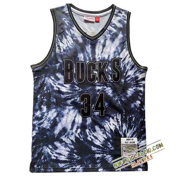 Maglia Milwaukee Bucks (ALLEN #34) 2024/25 Nero/Bianco