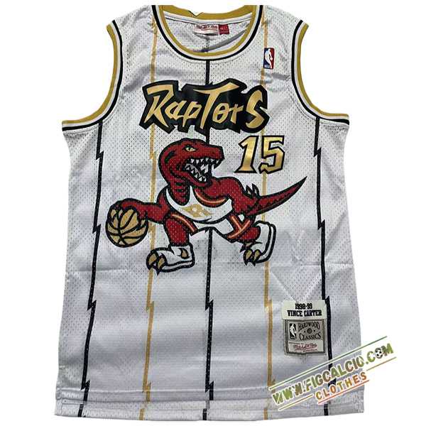 Maglia Toronto Raptors (CARTER #15) 2024/25 Bianco/Giallo