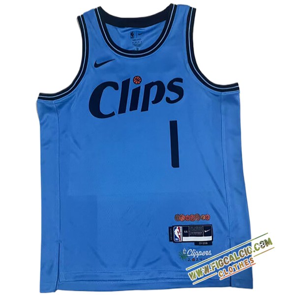 Maglia Los Angeles Clippers (HARDEN #1) 2024/25 Blu/Nero