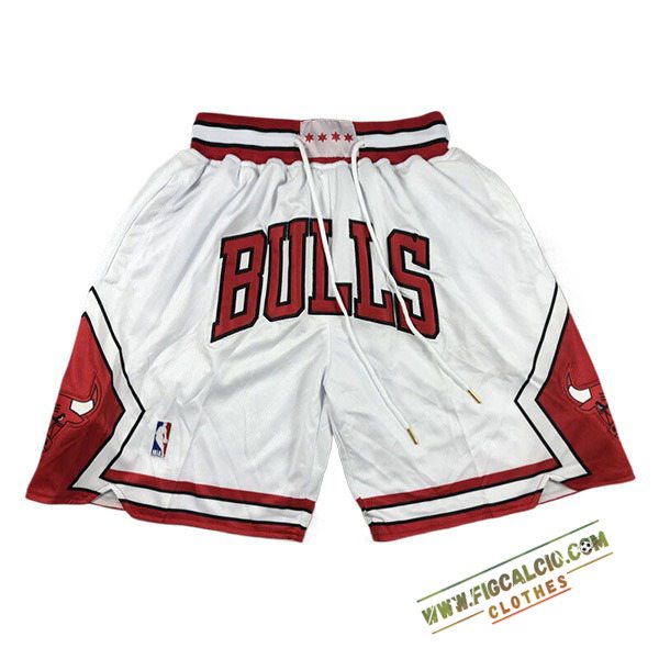 Pantaloncini NBA Chicago Bulls 2024/25 Bianco/Rosso