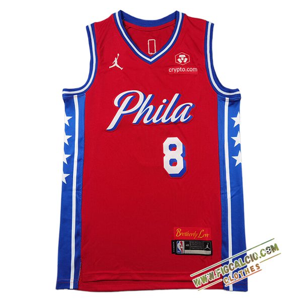 Maglia Philadelphia 76ers (GEORGE #8) 2024/25 Rosso/Blu