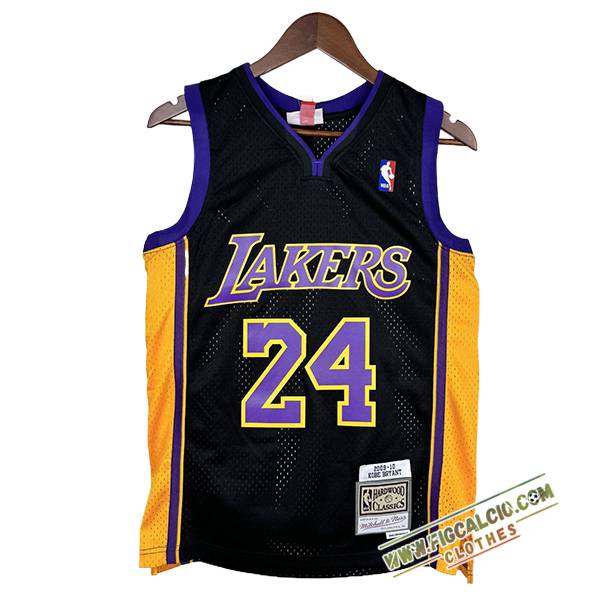 Maglia Los Angeles Lakers (BRYANT #24) 2023/24 Nero/Giallo/viola
