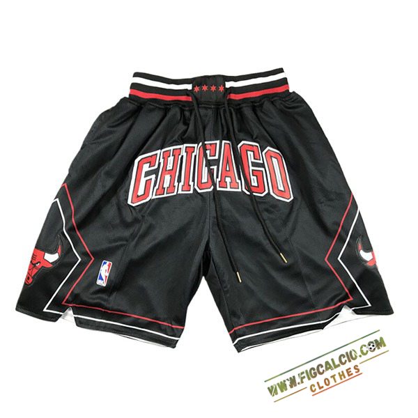 Pantaloncini NBA Chicago Bulls 2024/25 Nero/Rosso/Bianco -02