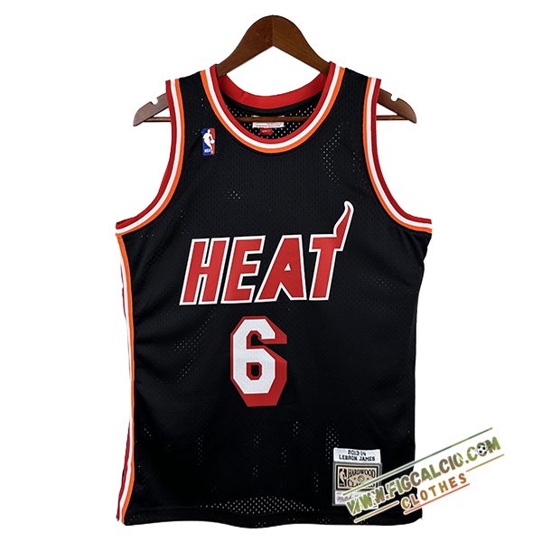 Maglia Miami Heat (JAMES #6) 2024/25 Nero/Rosso