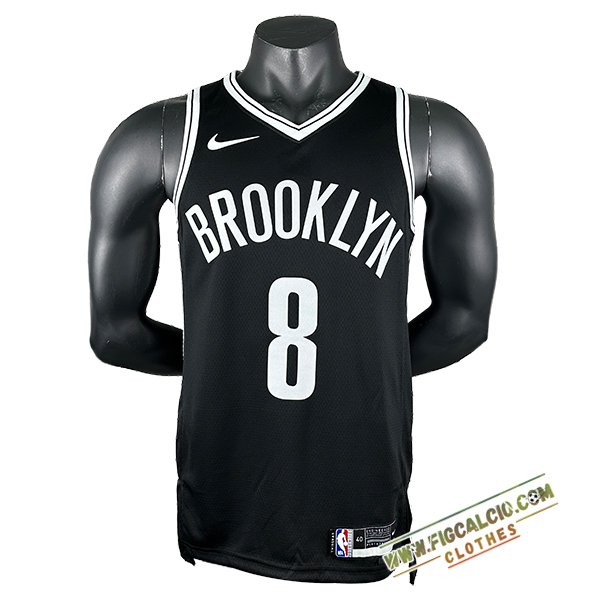 Maglia Brooklyn Nets (CUI #8) 2024/25 Nero/Bianco