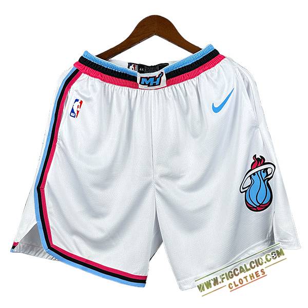 Pantaloncini NBA Miami Heat 2024/25 Bianco