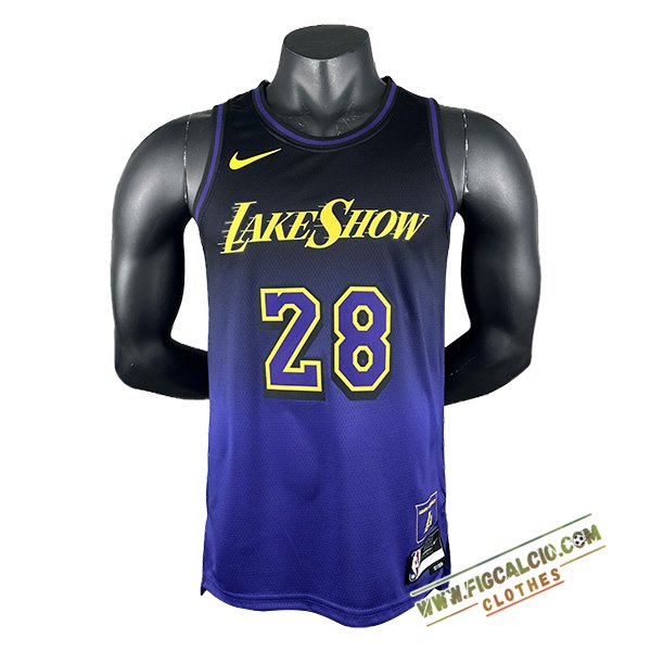 Maglia Los Angeles Lakers (HACHIMURA #28) 2024/25 viola/Nero