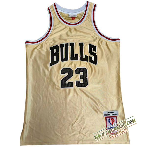 Maglia Chicago Bulls (JORDAN #23) 2024/25 Giallo/Nero -02