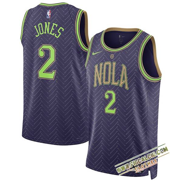 Maglia New Orleans Pelicans (JONES #2) 2024/25 viola/Verde