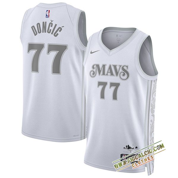 Maglia Charlotte Hornets (DONCIC #77) 2024/25 Bianco/Grigio