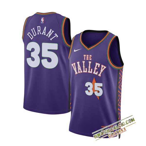 Maglia Phoenix Suns (DURANT #35) 2024/25 viola/Bianco