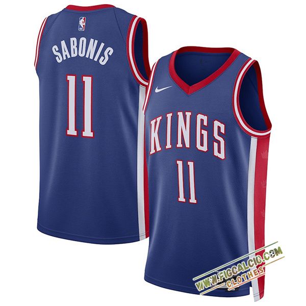Maglia Sacramento Kings (SABONIS #11) 2024/25 Blu/Rosso/Bianco