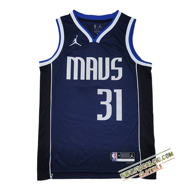 Maglia Dallas Mavericks (THOMPSON #31) 2024/25 Blu Scuro