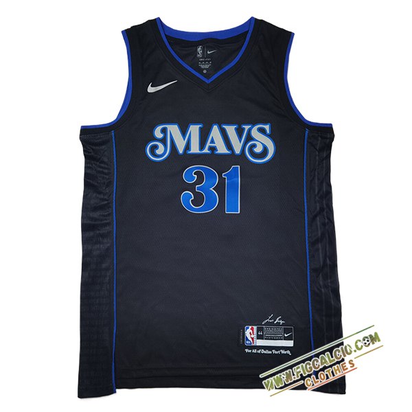 Maglia Dallas Mavericks (THOMPSON #31) 2024/25 Nero/Blu