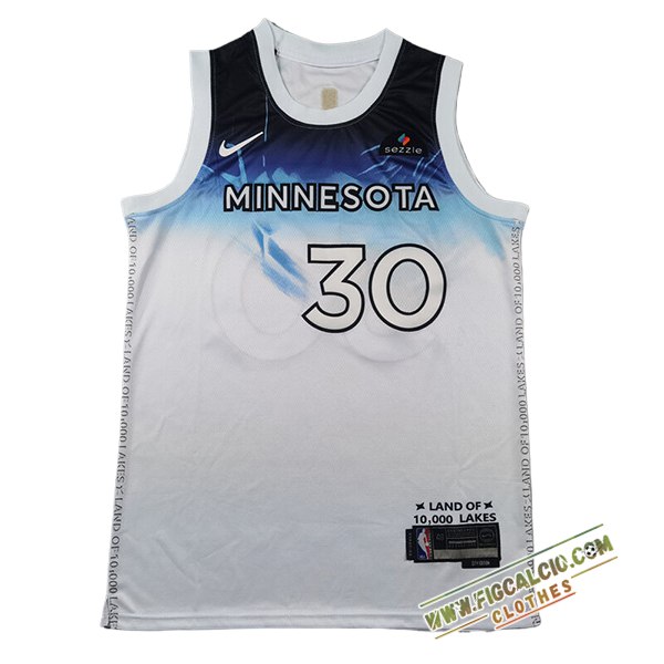 Maglia Minnesota Timberwolves (RANDLE #30) 2024/25 Bianco/Blu
