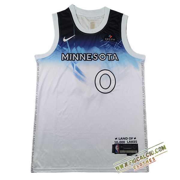 Maglia Minnesota Timberwolves (DIVINCENZO #0) 2024/25 Bianco/Blu