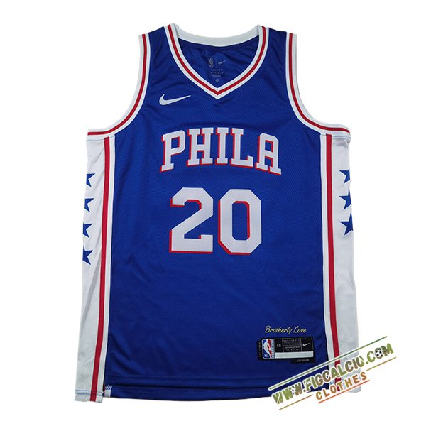 Maglia Philadelphia 76ers (McCAIN #20) 2024/25 Blu/Bianco
