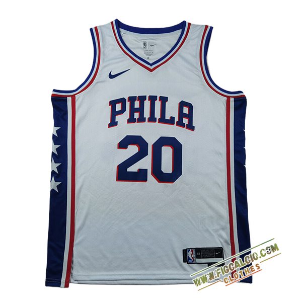 Maglia Philadelphia 76ers (McCAIN #20) 2024/25 Bianco/Blu