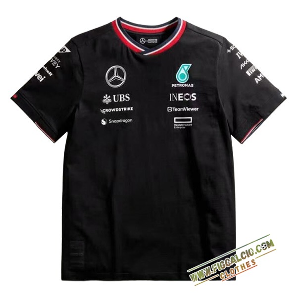 Maglietta F1 Mercedes Benz Team Nero 2024